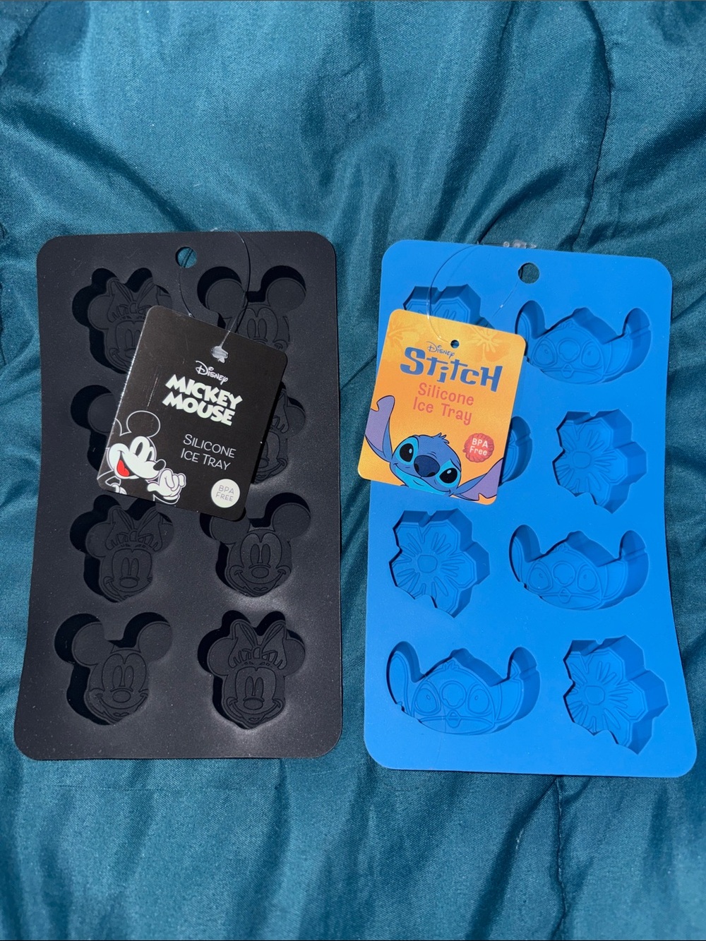 Disney Mickey Mouse & Stitch Silicone Ice / Soap / Chocolate etc Trays